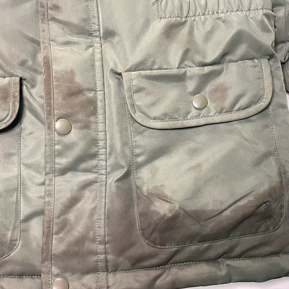 🚨CLEAROUT🚨Boys Small (5/6) The Children’s Place Green Parka long Coat - Picture 2 of 12